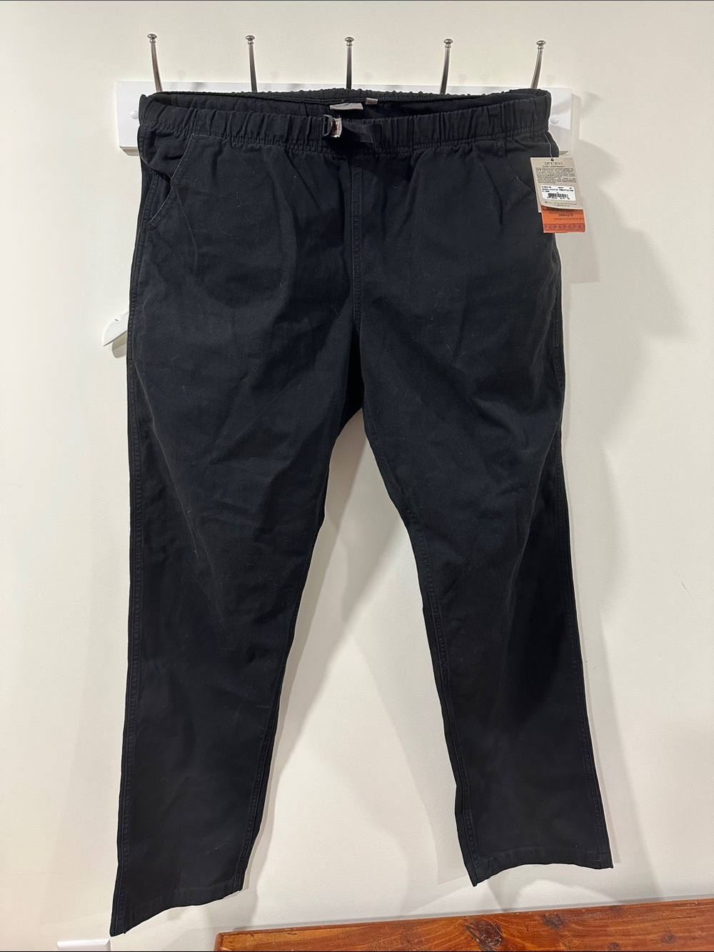 Gramicci Black Elastic-Waist Pants